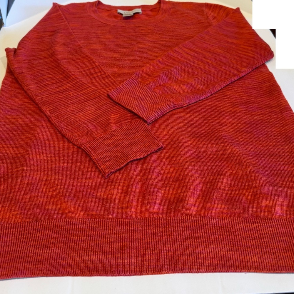 Ann Taylor LOFT red/orange crewneck sweater - size extra-small petite